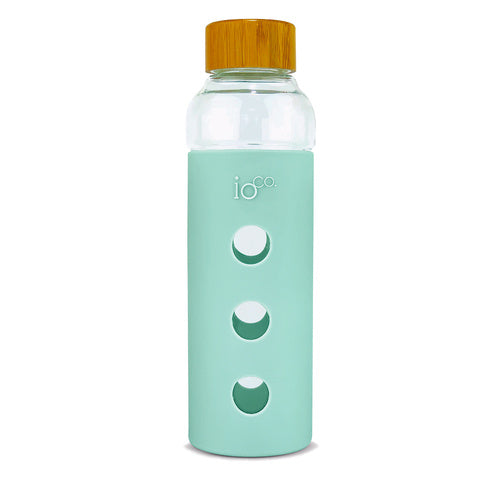 Fresh Mint - Our premium glass water bottle is dishwasher safe, however we recommend you hand rinse and pat dry the bamboo lid. Re-use and minimise the environmental impact. The IOco glass bottle and its packaging is 100% recyclable.