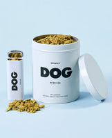 DOG by Dr Lisa Dog Crumble - Pictured in White Tin with lid.