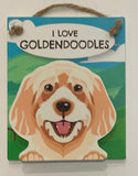 Pet Pegs - I Love Goldendoodles - magnet or hanging note clip