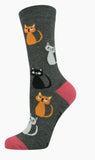Bamboozld Women’s Socks - Kitty Cats