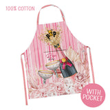 Apron 100% Cotton 70 x 80cm - Rose all Day