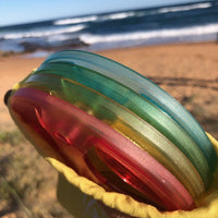 Summertime  - Glass on the Grass Set of 4 coasters per pack