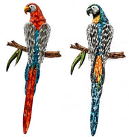 Beautiful - Metal Parrots Dimensions 4cm x 23cm x 53cm - Sold separately 