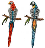 Beautiful - Metal Parrots Dimensions 4cm x 23cm x 53cm - Sold separately 