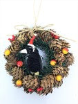 Christmas Pine Cone Wreath 14cm - Magpie Circle