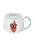 Golden Retriever colourful and quirky Painted Pet Mug range