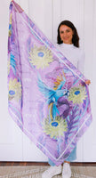 Parrots in Purples scarf by Lemon tree