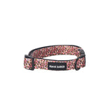 Extra Small Collar in Leopard Colours black apricots an pinks