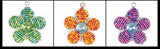 Beaded Keyring - 5 petal flower