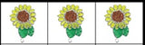 Beaded Keyring sunflower