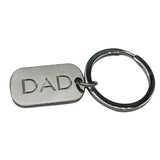 Dad Keyring. Perfect Father's Day gift with plenty of space for engraving.