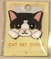 Black and white cat key cover