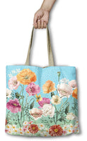 Summer Poppies shopping bag by Lisa Pollock