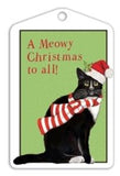 Black Cat MLT302 Christmas tags pack of 6