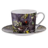 Wattle Dance Australian Wren Cup & Saucer
