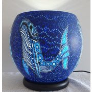 Whale 11cm Glowing Glass Candle  - the colour of this handmade glowing glass are shining beautiful from the inside and are spreading a pleasant atmosphere. Colours may vary slightly in each product.