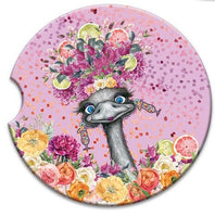 Absorbent Coaster - Zesty Emu