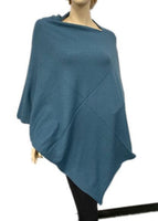 Teal  Beautiful Ponchos, cosy and warm for mid session wear or inside cooler areas. Made from 50% wool and 50% Viscose. Great colours that will match all colours.