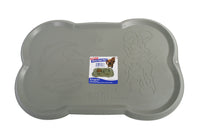 Dog food mat to help keep the area around the food clean