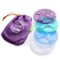 Tranquility Purple  - Glass on the Grass Set of 4 coasters per pack