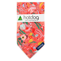 Hot Dog Bandana - Down Under - Coral