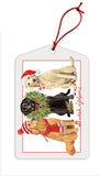 Santa’s Yelpers MLT 307 Christmas tag pack of 6