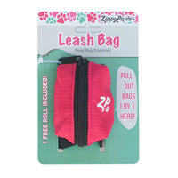 Zippy Paws - Leash Bag Dispenser - fantastic for carry pick up bags when walking your dog.  Hibiscus Pink
