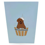 Dog Bath 3D Pop Up Card