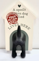 Dog Lead Hooks - Cream Blank