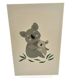 Koala & Baby 3D Pop Up Card