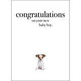 Affirmations Card - Beautiful Affirmations card - Congratulations on your new baby boy!  Inside verse - Life will never be the same again!