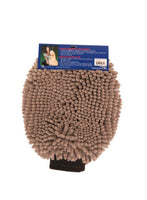 Grey Dirty Dog Grooming Mitt - microfibre side shown great for dry washing or to remove excess dirt and water