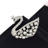 Beautiful swan Crystal brooch 