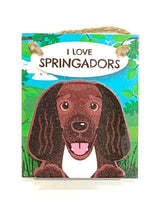 Pet Pegs - I Love Springadors - magnet or hanging note clip