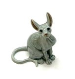 Ceramic Sphynx Cat in Grey