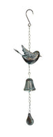 Black with Green  Colour Bird with bell chime on a chain