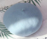 100% Wool Hat in Light Blue