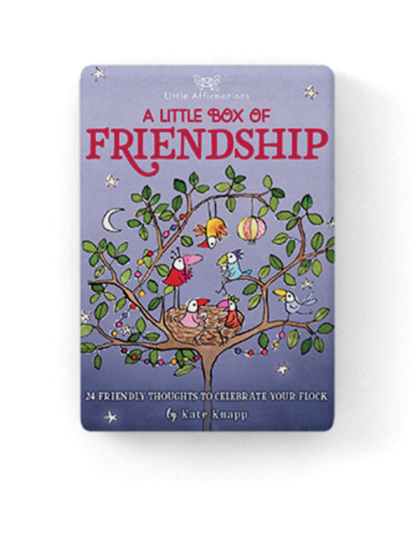 24 friendly thoughts to celebrate your flock.  Step into a garden of calm and wonder with these sweet Twigseeds Little Affirmations. Packed with encouragement and joy, each little box delivers daily guidance with a sprinkle of magic. These sets are the perfect gift to add light and comfort to your day.