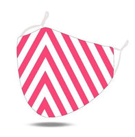 Pink Geo Stripe Maskit Mask sold with 3 filters