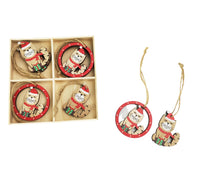 Christmas Cat Decorations - Set of 8 per box