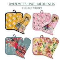 Oven Mitt/Pot Holder Sets - Lisa Pollock