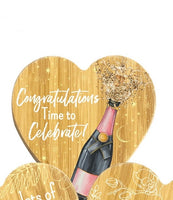 Bamboo Plant Pop with Metal Stick - Congratulations - time to celebrate!
