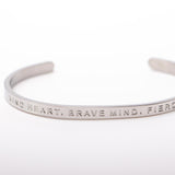 Fierce One Bangle - KIND HEART, BRAVE MIND, FIERCE ONE