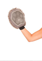 Dirty Dog Mitt Grey with Silicone grooming mitt