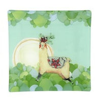 Beautifully Illustrated Llama Love Plate.  Dishwasher Safe size 20cm x 20cm and boxed