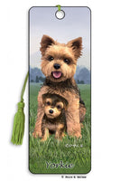 Yorkie 3D Bookmark