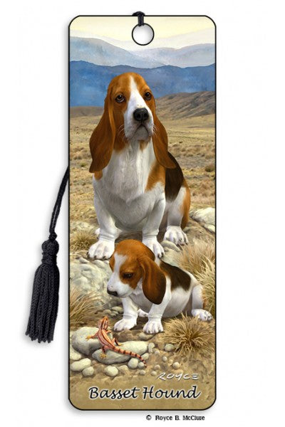 Basset 3D Book Mark