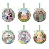 Baubles at Home for Christmas - Celebrate a quintessentially Australian Christmas and adorn your tree with this set of 6 christmas baubles. These gorgeous Christmas tree ornaments feature native Australian animals cosy in their habitats.