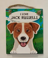 Pet Pegs - I love Jack Russel - magnet or hanging note clip