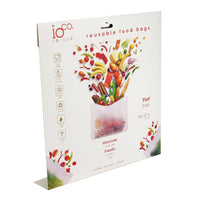 Pack of Reusable Food Bags - with Zip lock - pack of 6 flat bags.